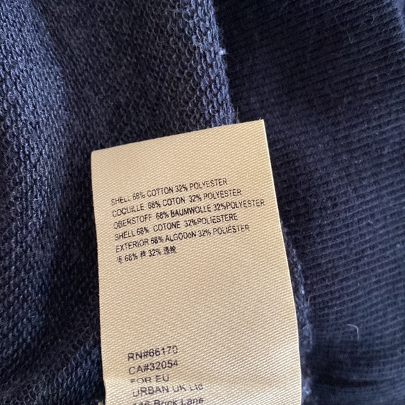 NWOT PILCRO/ Anthropologie brand black/gray pullover top with gathered V back. - Picture 7 of 7